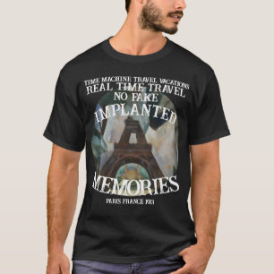 TimeMachine Travel Paris France Vacation Tour T-Shirt