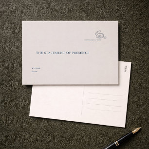 Timepiece- Minimalist Union Witness Postcard