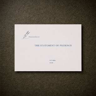 Timepiece - Minimalist Wedding Enclosure Business Card