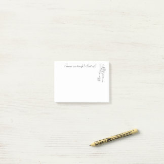 ‘Times Are Tough - Suit Up!” Post-it Notes