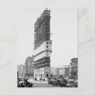 Times Building Under Construction, New York: 1904 Postcard