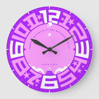Times Change and We Change With Them Large Clock