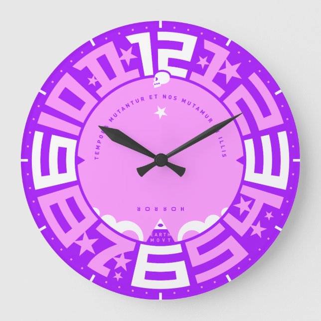 Times Change and We Change With Them Large Clock (Front)