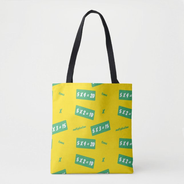 Times five yellow learning tote bag (Front)