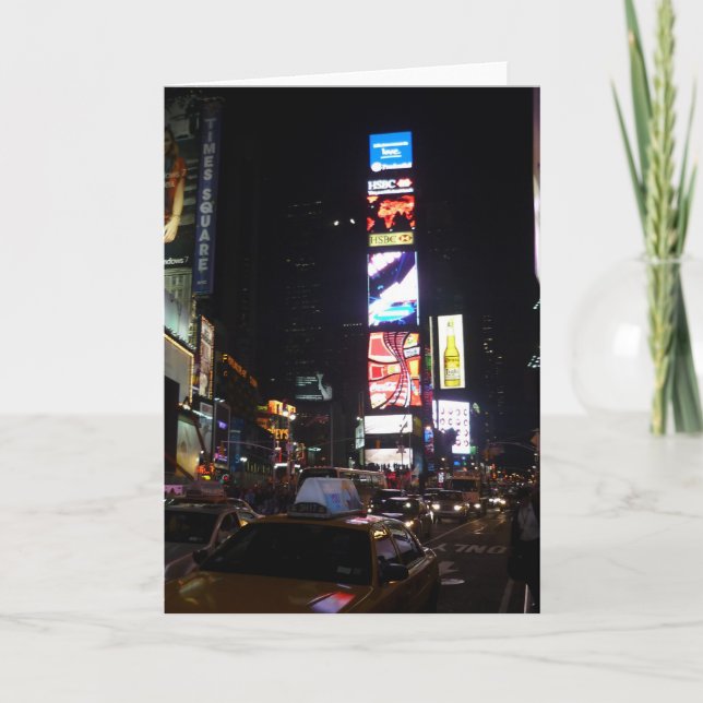 times sqare neon up card (Front)