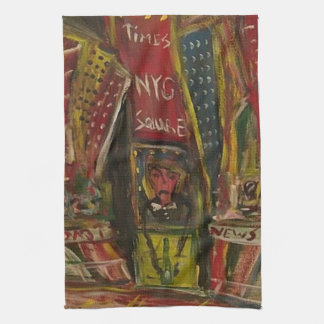 TIMES SQUARE ALIEN TEA TOWEL