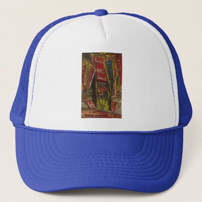 times square alien trucker hat (Front)