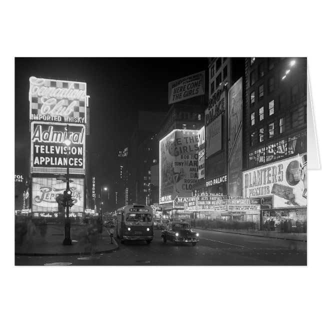 Times Square at Night, 1953 (Front Horizontal)