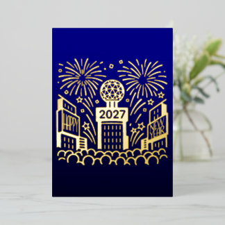 Times Square Ball Drop New Year 2027 Gold