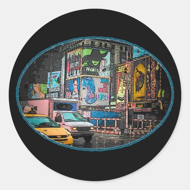 Times Square Billboards Stickers (Front)