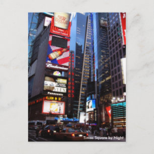 Times Square by Night Postcard
