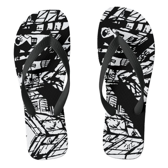 TIMES SQUARE CNBC JANDALS (Footbed)