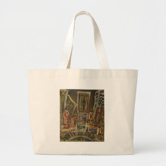 times square cracked large tote bag