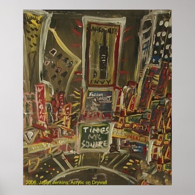 TIMES SQUARE CRACKED POSTER (Front)