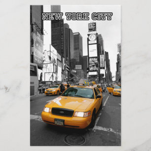 Times Square New York City USA Stationery