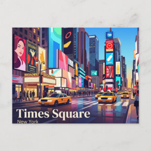 Times Square New York Postcard