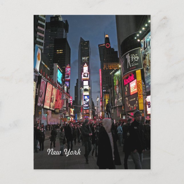 Times Square New York Postcard (Front)