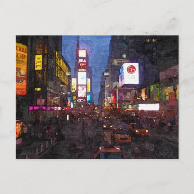 Times Square NY Postcard (Front)