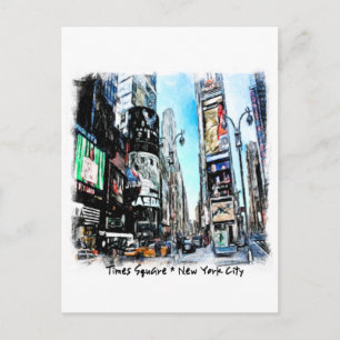 Times Square Postcard