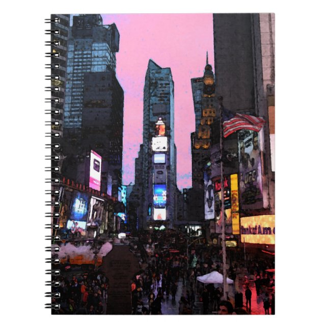 Times Square Spiral Notebook (Front)