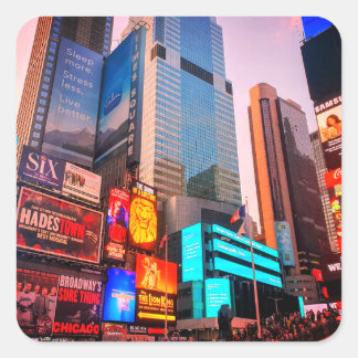 Times Square Square Sticker