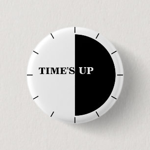 TIME'S UP Style 17 3 Cm Round Badge
