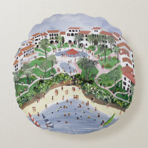Timeshare Temptation 1990 Round Cushion