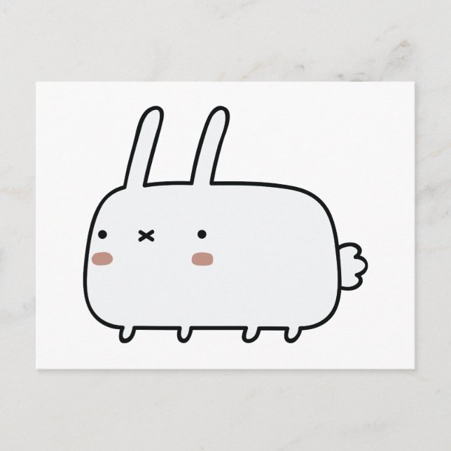 Timid Rabbit Postcard (Front)