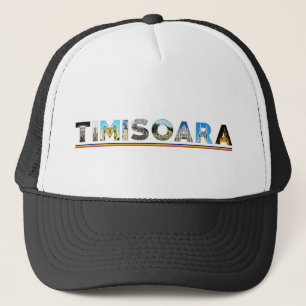 timisoara city romania landmark inside text symbol trucker hat