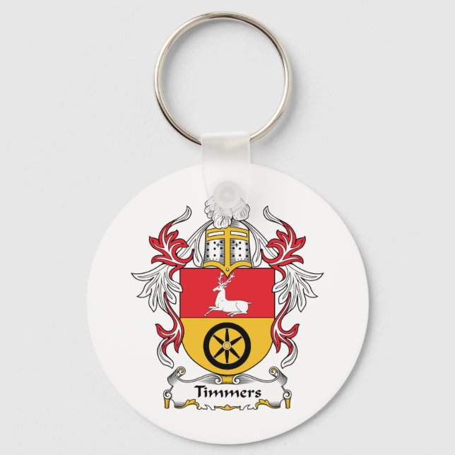 Timmers Family Crest Key Ring (Front)