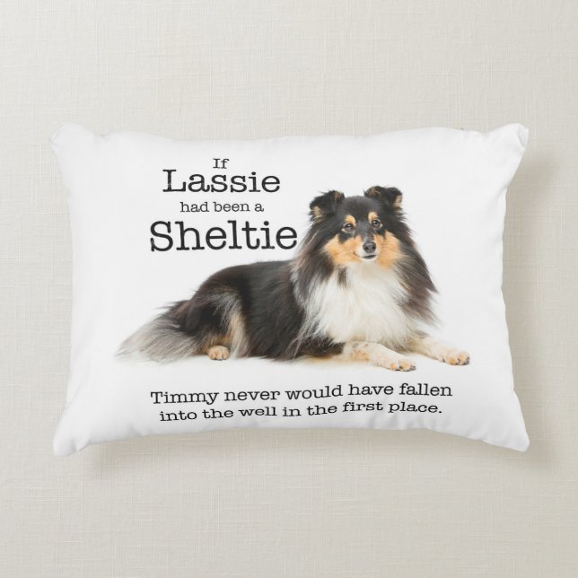Timmy's Tri-Colour Sheltie Pillow (Front)