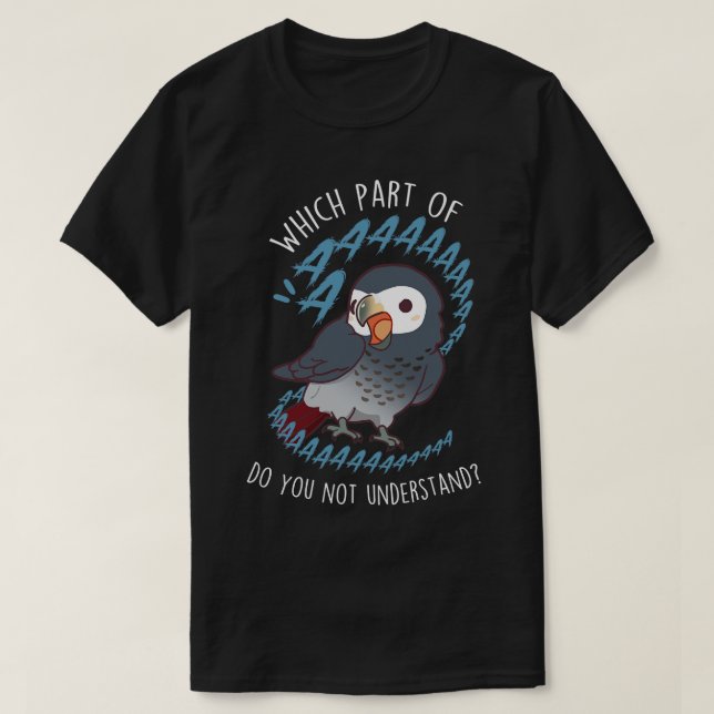Timneh African Grey Parrot Aaaa T-Shirt (Design Front)