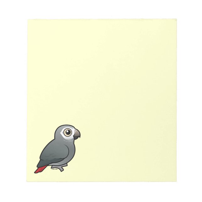 Timneh African Grey Parrot Notepad (Front)