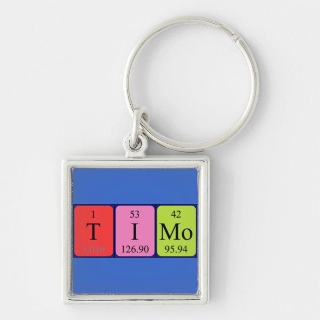 Timo periodic table name keyring (Front)