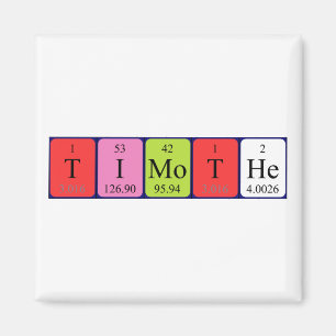 Timothe periodic table name magnet