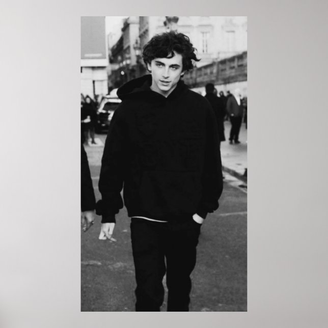 timothee chalamet walking poster (Front)