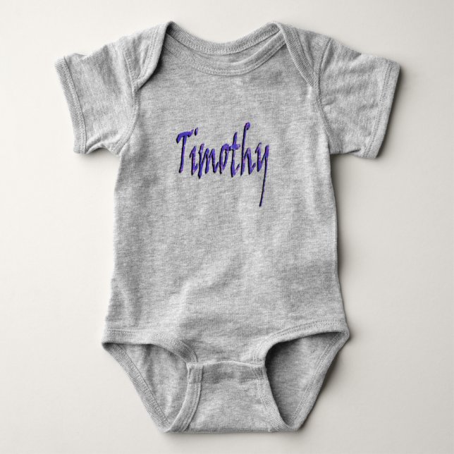 Timothy, Name, logo, Baby Bodysuit (Front)
