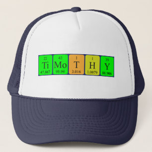 Timothy periodic table name hat