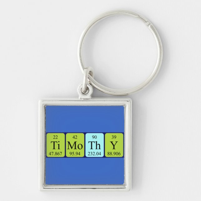 Timothy periodic table name keyring (Front)