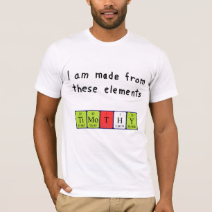 Timothy periodic table name shirt