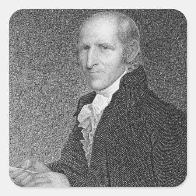 Timothy Pickering (1745-1829) engraved by Thomas B Square Sticker (Front)