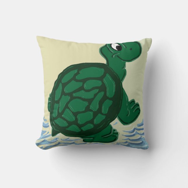 Timothy the Turtle Cushion (Front)