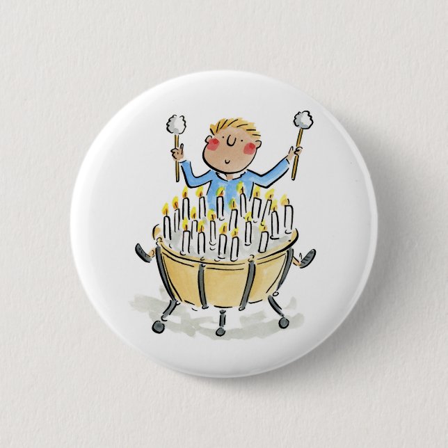 Timpani Birthday 6 Cm Round Badge (Front)
