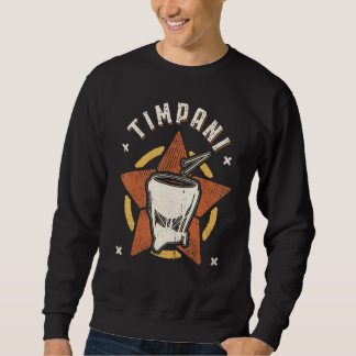 Timpani Vintage Retro Classic Music Sweatshirt