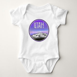 Timpanogos Utah State Baby Bodysuit