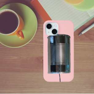 Tin Can and String Phone iPhone 15 Case