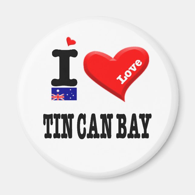 TIN CAN BAY - I Love Magnet (Front)