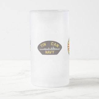 tin can cpo frosted glass beer mug