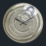 Tin Can Lid Novelty Large Clock<br><div class="desc">Tin can lid novelty wall clock .. fun food themed clocks from Ricaso
   .. perfect for your kitchen and will be a talking point for years to come NOTE: this clock is NOT made out of tin .. it is a printed photo on acrylic</div>