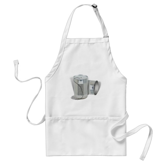 Tin Can Phone (Can you hear me NOW?) Standard Apron (Front)